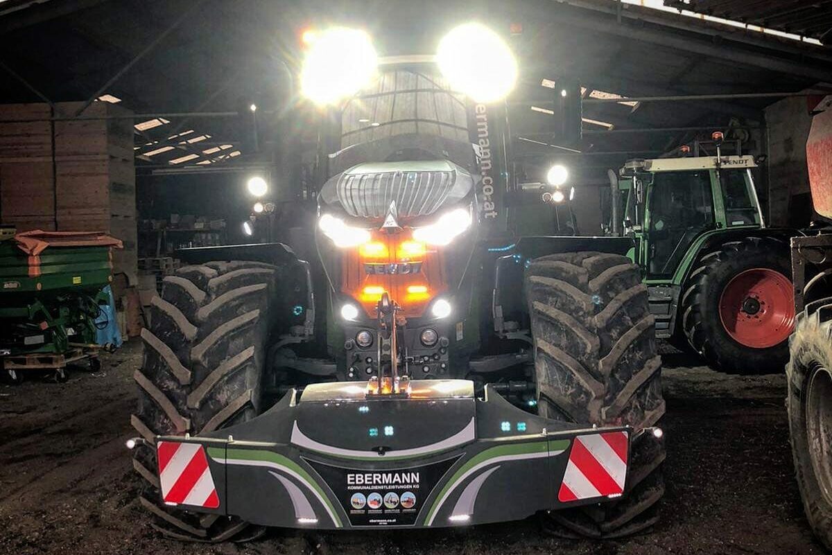 Trekker met een TractorBumper
